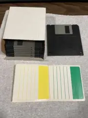 box of (8) HD floppy discs diskettes