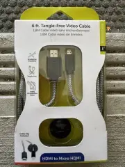 HDMI Fiber Cable 6ft Tangle-Free High-Speed with Ethernet for 1080P 3D Video