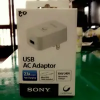 在飛比找蝦皮購物優惠-Sony  2.1A 原廠快速旅充頭+USB充電線(CP-A