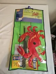 Old Bay Seasoning Crab Wind Spinner Premier Designs RED 16" Yard Flag. Crab Boil