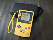 Nintendo GameBoy Color GBC W/ New Shell & Glass Lens - **Pokemon Pikachu