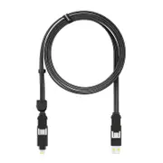 Rolling Square inCharge XL 100W 6 in 1 Travel Charging Cable 2M- Urban Black