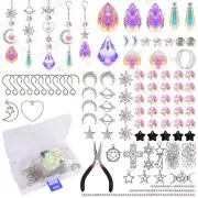 DIY Sun Catchers Making Kits Crystal Suncatchers Supplies for Indoor Outdoor
