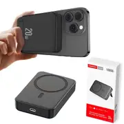 Tranyoo T-F25 15W 10000mAh PD20W QC3.0 Super Fast Charging MagSafe Magnetic Wireless Powerbank With Stand For iPhone Samsung Galaxy Google Universal