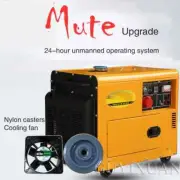 Small Household Automatic Silent Diesel Generator Set 5000w / 220V Motor Set