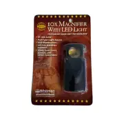 48-PACK Coin Collector 10X Magnifier Pull Out Loupe 23mm W/ Led NEW Master Pack