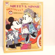 Vintage Disney Mickey & Minnie Mouse Steppin' Out Paper Doll Book 1977 Whitman
