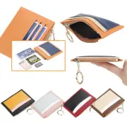 Unisex Leather Wallet Small ID Credit Card Holder Mini Bifold Purse Front Pocket