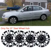 For Hyundai Elantra 15" Set of 4 Wheel Covers Hub Caps fit R15 Tire & Steel Rim