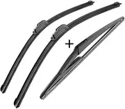 Front Rear Wiper Blades Brushes Cutter Accessories J Hook 2010 2011 2012 2013 2014 2015 2019 For F15 07.2010-2019
