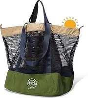 STOVER Mesh Tote Beach, Vacation, Shopping and Travel Shoulder Bag with Storage Pouch for Women, Men and Families