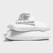 Premium Knitted Cotton Jersey Sheet Sets by It-Fits: Luxurious 100% Australian Cotton Fabric, Stretchy & Easy-Care, Perfect Fit for Your Mattress, Skin-Safe & Eco-Friendly (King Single Size)
