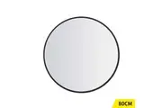 Wall Mirror Round Shaped Bathroom Makeup Mirrors Smooth Edge 80CM