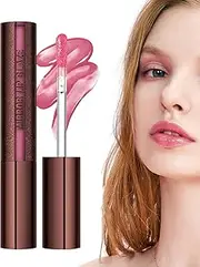 Qkbuza Tinted Lip Stain | Nourishing Lips Gloss | Hydrating Plumping Lipstick Lasting for Women Beauty Makeup Dating Gathering Parties