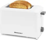Elite Gourmet ECT-1027 Cool Touch Toaster, 7 Toast Settings Cancel White