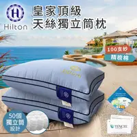 在飛比找樂天市場購物網優惠-【Hilton希爾頓】皇家頂級100支紗天絲獨立筒枕