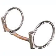REINSMAN 225 Offset 3" Dee Cheeks & 5" Mouth Stage A 2-Piece Smooth Snaffle Bit