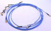 5 (Five) SMA Right Angle Male to SMB Female Connector Adapters 24".