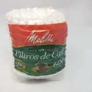 Melitta Coffee Filters, Basket, Pack of 600, 8-12 Cups, White