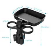 Car Tray Table for Drinks Mug Holder Space Saver Small Dining Table Travel Use