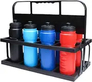 Water Bottle Holder - Water Bottle Caddy Storage, Water Bottle Carrying Rack | Water Bottle Holder Sports Water Cup Caddy Organizer, Comfortable Grip Folding Bottle Holder Team Supplies, Holds 8