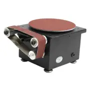 Electric Mini Belt Disc Sander, 100W Belt Bench Grinder Adjustable Speed Elec...