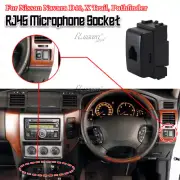 For Nissan Patrol Y61 Y62 97-24 Switch Button RJ45 8Pin UHF Radio Pass Mic Port