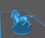 Armored Unicorn Mini - DND - Pathfinder - Dungeons & Dragons - RPG - Tabletop -