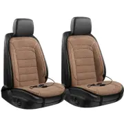 Heated Car Seat Cover Cushion Heating Warming Pad Set Lamb Wool 12V For Winter (for: Audi)