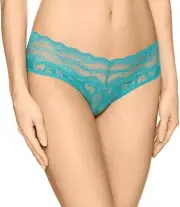 b.tempt'd Women's 178622 Lace Kiss Hipster Panty Underwear peacock-blue Size XL