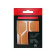 3pc Target K-Flex No 2 Durable Dart Flight & Shaft Short 19mm Neon Orange