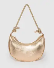 Rose Gold Tarryn Crescent Shoulder Bag