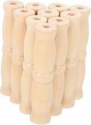 HOLIDYOYO Wood Bucket Handles 10pcs Replacement Grips Sturdy Construction for Pail Carrying Toolbox Use