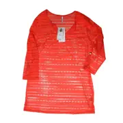LEO & NICOLE Women's Mesh Beach Poncho - Poppy Bloom