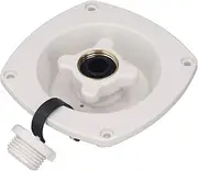 Rv Wall Mount Water Inlet, Pressure Regulated City Water Entry with Quick Connector, RV City Water Inlet,Wall Mount Water Fill Inlet for Trailer Camper Boat (White)