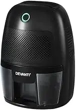 Devanti Portable Air Conditioner, 600ML Cooling Window Fan Cooler Conditioners Dehumidifier Purifier Home Bedroom Living Room Office Desk Black