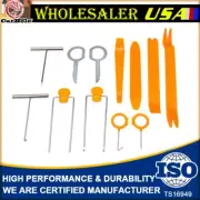 12 PIECES PLASTIC CAR RADIO DOOR CLIP PANEL TRIM DASH AUDIO REMOVAL PRY KIT TOOL