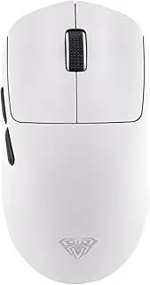 EPOMAKER Aula SC800 Wireless Gaming Mouse, 37g Lightweight, Adjustable 26,000 DPI, 8k Polling Rate, PAW3395, Programmable Buttons, On-Board Memory, 250mAh Battery, PC/MAC/Linux (White)
