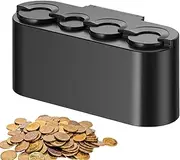 Car Coin Storage Box | Coin Holder for Car Change Organizer - Automotive Interior Money Container Case for Vehicle Auto Home Offices Sedan Van RV