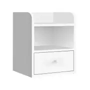 ALFORDSON Bedside Table Nightstand Storage Cabinet Side End 1 Drawer White