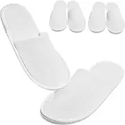 Ipetboom Disposable Non Slip Closed Toe Travel Slippers for Men and Women for Hotels Homes and Spas Comfortable Cotton Material