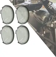 HDBUBALUS Motorcycle 4 Pcs Deuce-Style Replacement Part Turn Signal Lens Fit for Harley Softail Dyna Smoke