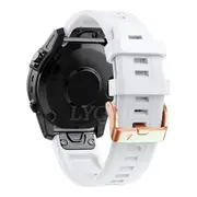 Replacement Rose Gold Silicone QuickFit Compatible Watch Straps