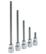 Genius Tools 3/8" Dr. T-27 Tamperproof Star Bit Socket, 50mmL - 308+7127