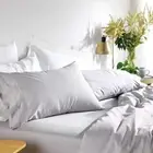 MyHouse Riley Bamboo Cotton Bed Sheet Set Grey Bamboo/Cotton - Mink - Super King