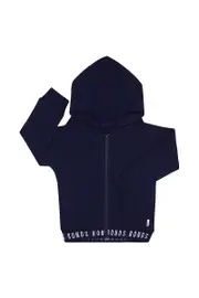 [Bonds] Bonds Kids Logo Fleece Hoodie in Black Sea Size: 3 3 Black Sea