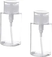 Beavorty 2pcs Bottled Pump Bottle Small Bottles Push down Dispenser Bottle Pump Dispenser Bottles Push down Pump Dispenser Empty Dispenser Bottle Mini Bottles Nail Travel Plastic Empty Pump