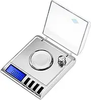 American Weigh Scales GEMINI-50 Portable Precision Modern Stainless Steel Digital Milligram Scale 50g x 0.001g (Silver)