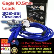 EAGLE 10.5mm Ignition Spark Plug Leads Suit 302-351 C Straight Plug Boots