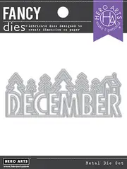 Hero Arts December Word Fancy Die